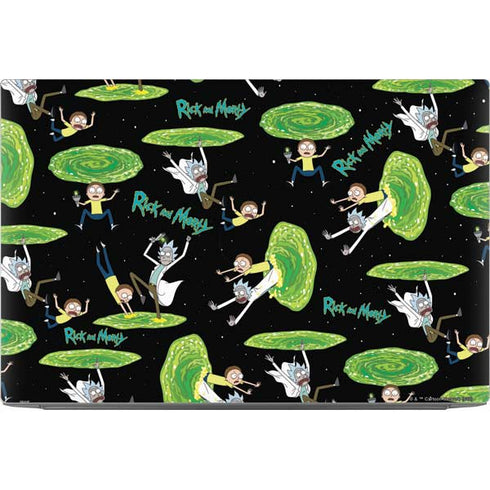 Adult Swim Rick and Morty Portal Pattern Dell XPS Skin